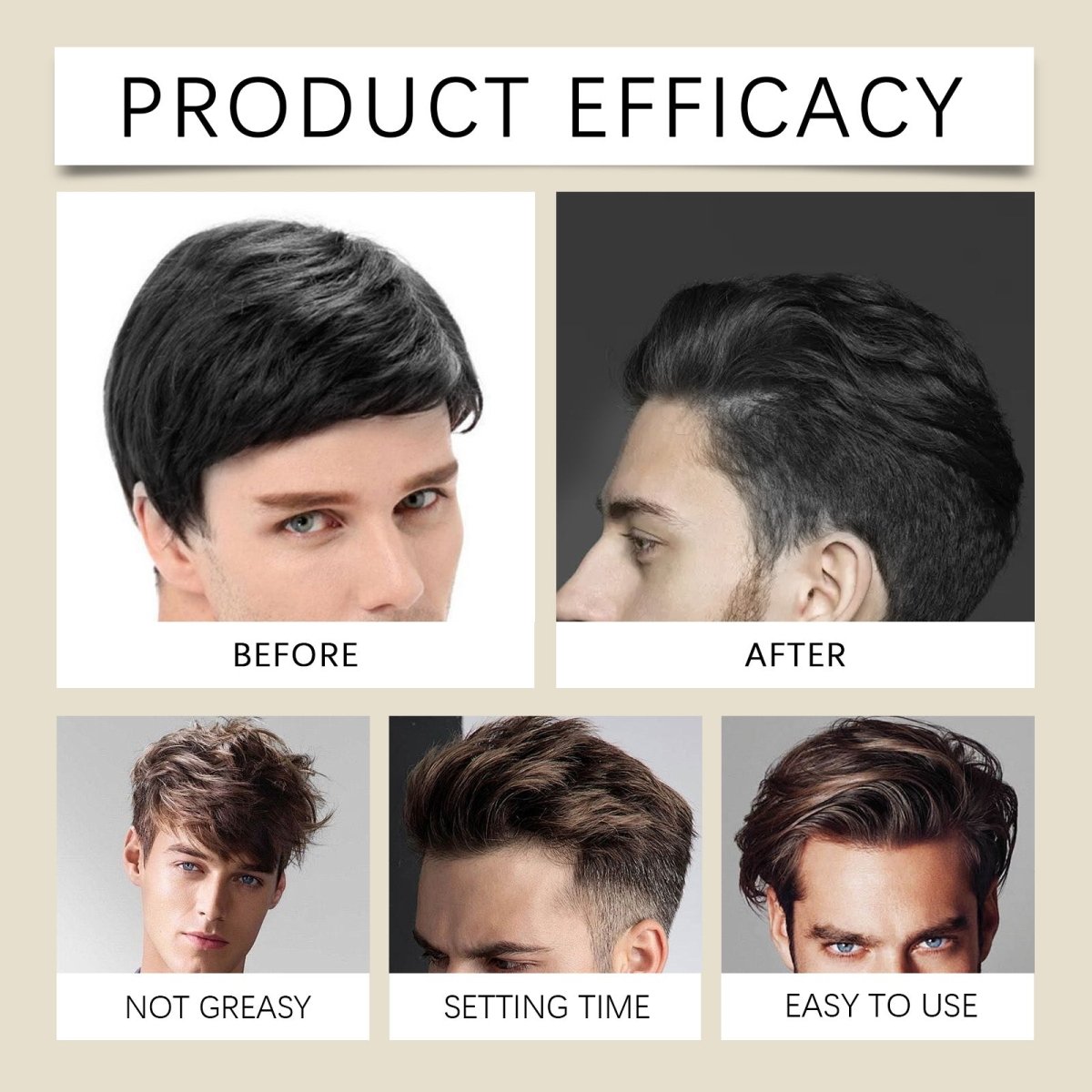 Anti - Frizz Hair Wax – Nourishing Styling Cream, Long - Hold, Repairs Split Ends for All Hair Types - Upkinify Inc. All Rights Reserved