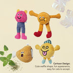 Catnip Waffle Cat Toy – Crinkle Sound, Durable Chew & Bite Toy for Indoor Cats, Stress Relief - Upkinify Inc. All Rights Reserved