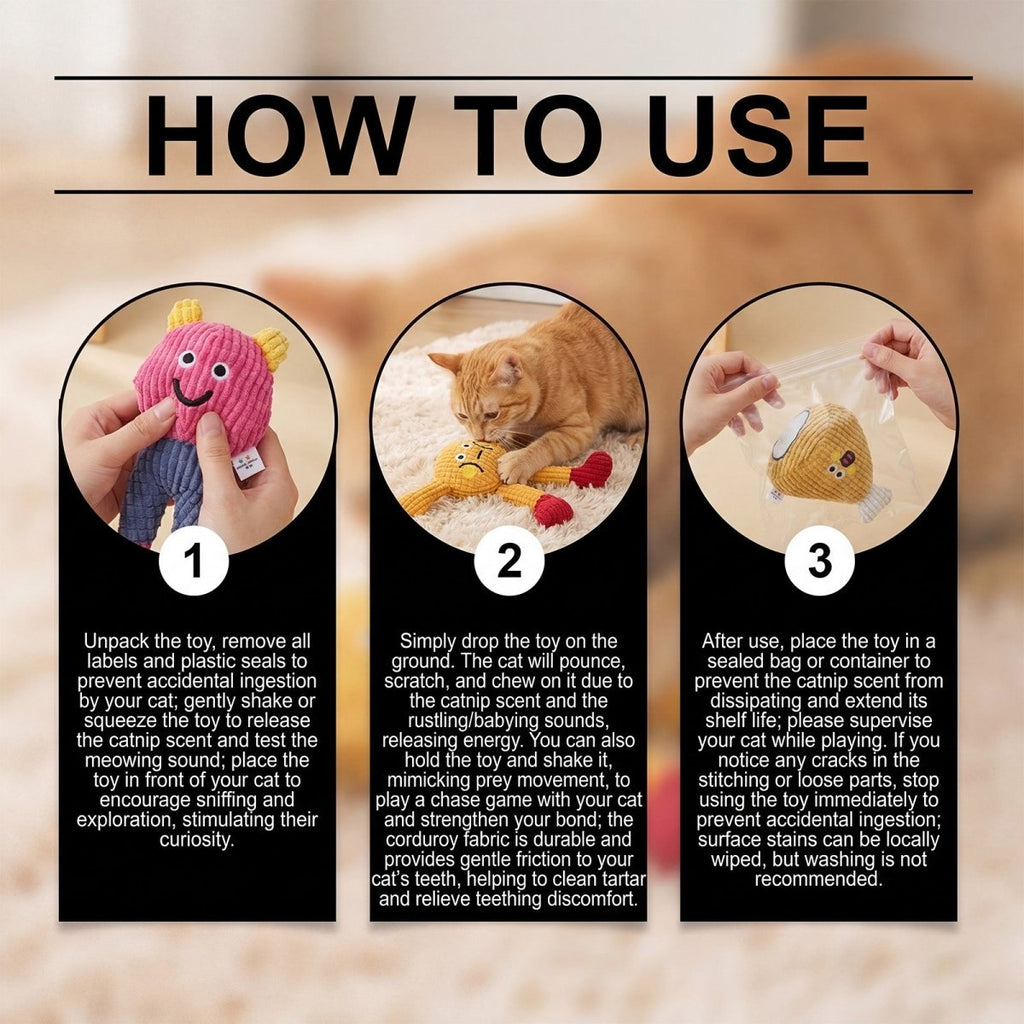 Catnip Waffle Cat Toy – Crinkle Sound, Durable Chew & Bite Toy for Indoor Cats, Stress Relief - Upkinify Inc. All Rights Reserved