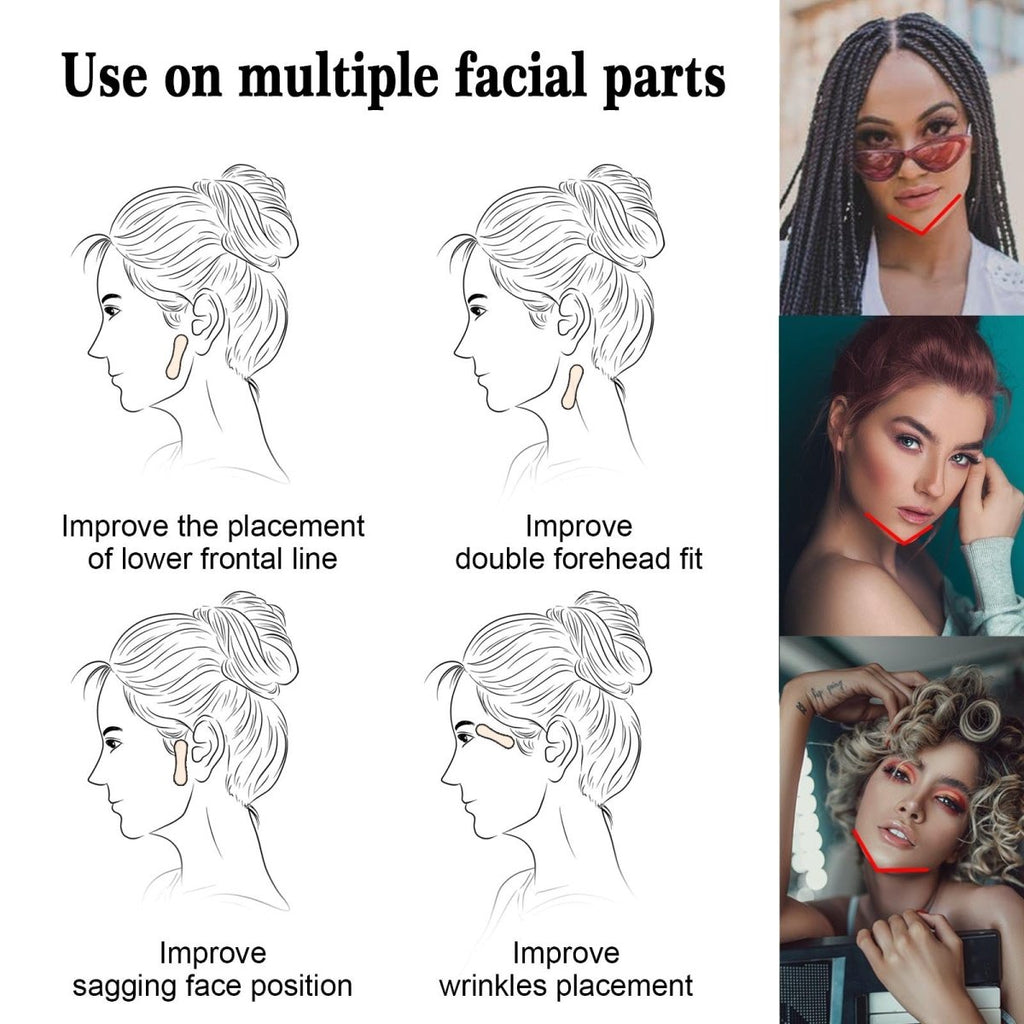 Face Lift Tape Invisible – V - Shape Instant Lift, Waterproof Hypoallergenic Stickers, 100pcs for Daily Use - Upkinify Inc. All Rights Reserved