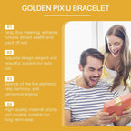 Gold Pixiu Beaded Bracelet – Lucky Wealth Charm, Couples Bracelet for Men & Women, Daily Wear - Upkinify Inc. All Rights Reserved