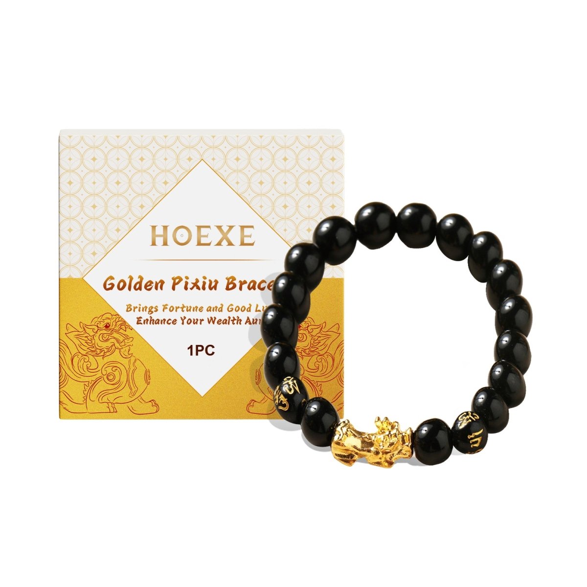 Gold Pixiu Beaded Bracelet – Lucky Wealth Charm, Couples Bracelet for Men & Women, Daily Wear - Upkinify Inc. All Rights Reserved