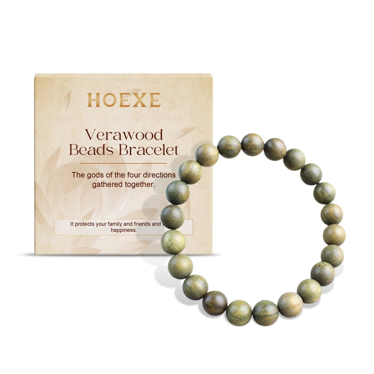 Green Sandalwood Bracelet – Natural Wood Beads, Peace & Balance Charm, Meditation Jewelry for Daily Wear - Upkinify Inc. All Rights Reserved