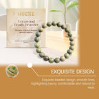 Green Sandalwood Bracelet – Natural Wood Beads, Peace & Balance Charm, Meditation Jewelry for Daily Wear - Upkinify Inc. All Rights Reserved