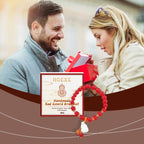 Handmade Red Gourd Bracelet – Lucky Charm, Glass Beads, Elegant Everyday Jewelry for Women - Upkinify Inc. All Rights Reserved