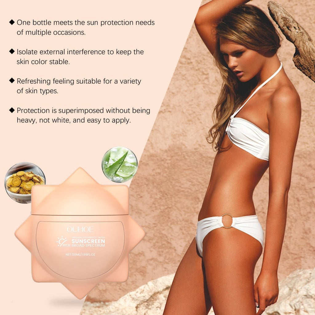 SPF Moisturizing Sunscreen Cream – Lightweight, Non - Greasy, UV Protection for Face & Outdoor Daily Use - Upkinify Inc. All Rights Reserved
