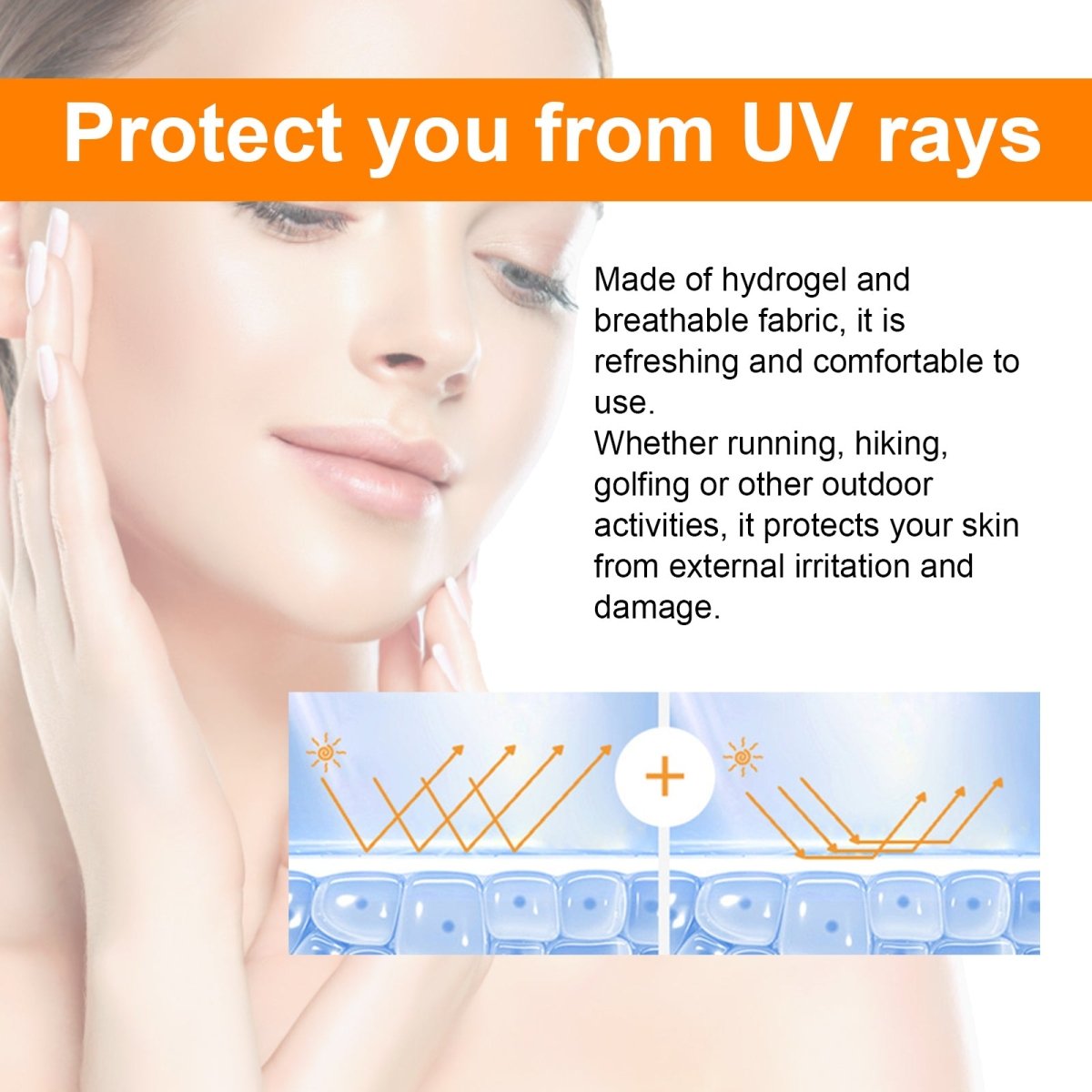 Sunscreen Eye Patches – UV Blocking Under - Eye Protection for Outdoor Running, Hiking & Fishing - Upkinify Inc. All Rights Reserved