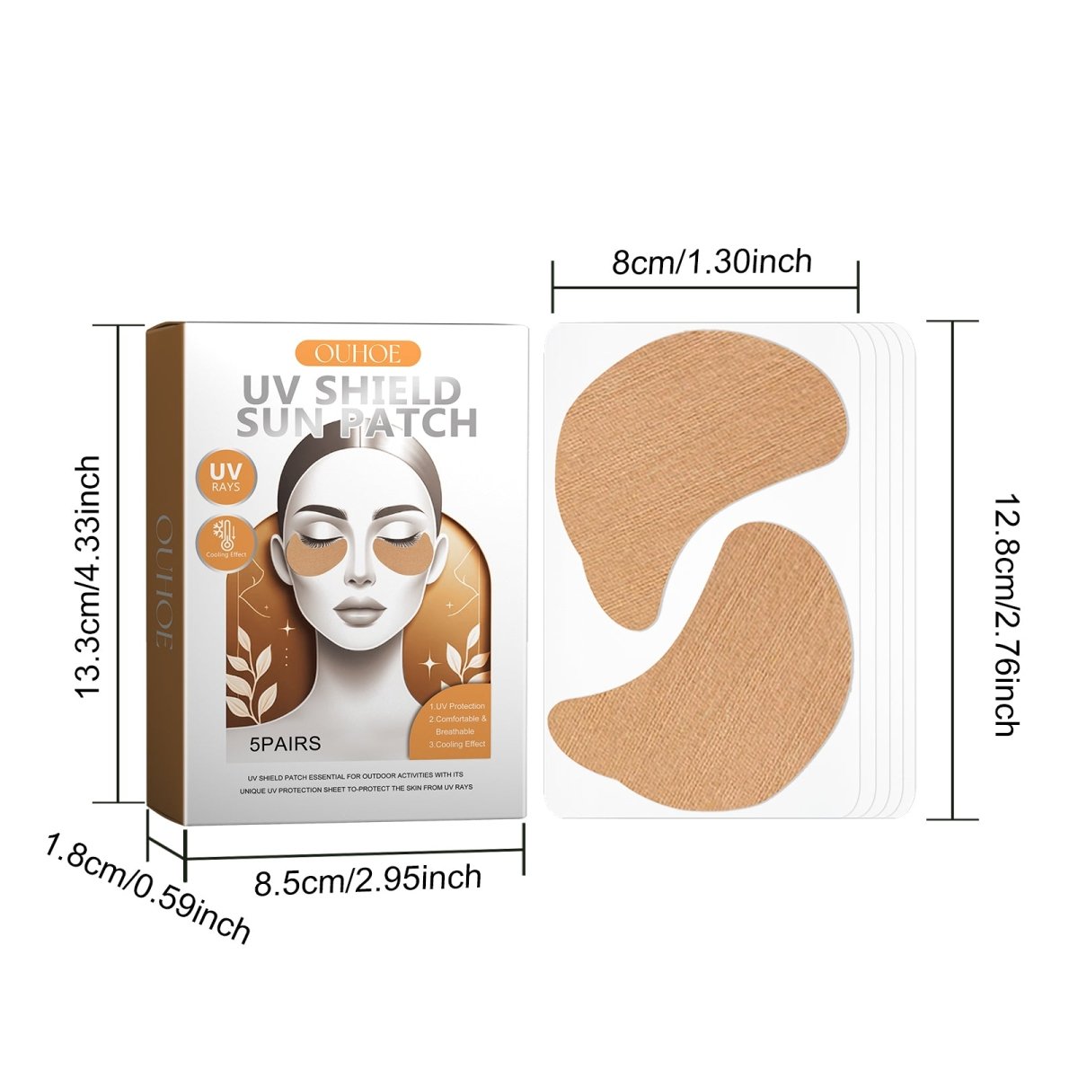 Sunscreen Eye Patches – UV Blocking Under - Eye Protection for Outdoor Running, Hiking & Fishing - Upkinify Inc. All Rights Reserved
