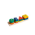 Wooden Stacking & Sorting Toy – Geometric Shape Blocks, Montessori Educational Toy for Toddlers - Upkinify Inc. All Rights Reserved